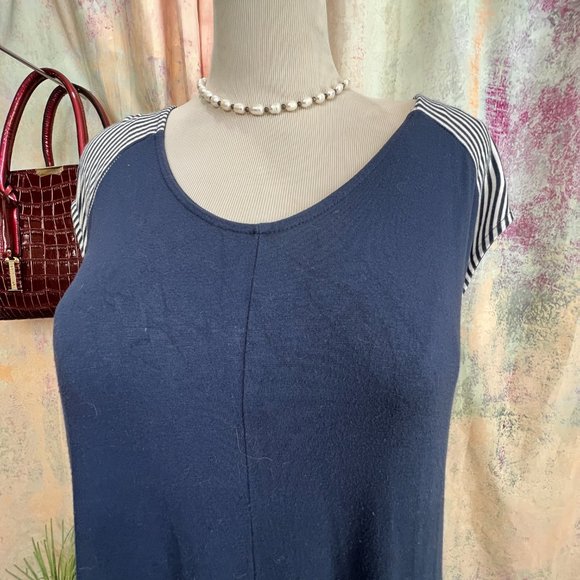 📌bpc selection Nautical Design Viscose Sleeveless Maxi Dress - Picture 4 of 15